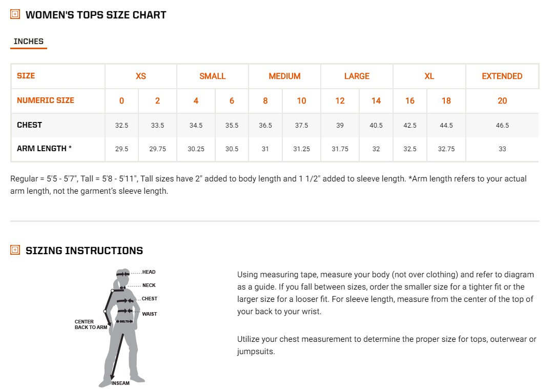 Freya Size Chart
